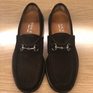 Gucci Brown Suede Loafers. Brand new!